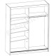 Шкаф-Купе SZF 180 Бланш(Blansh)-БРВ